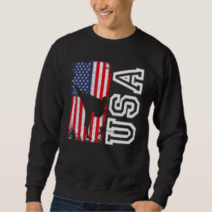 Karate Usa Flag 4th Of July Patriotic American Sweatshirt