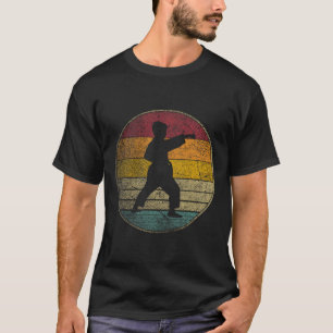 Karate Vintage Distressed Retro Silhouette 70s 80s T-Shirt