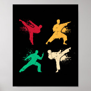 Karate Vintage Martial Arts Kids Costume Adult Poster