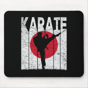Karate Vintage Martial Arts Retro Karate Japanese Mouse Pad
