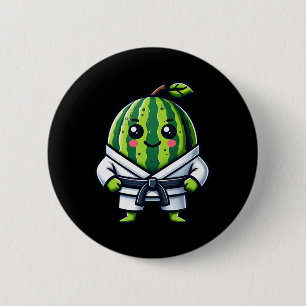 Karate Watermelon Champion  6 Cm Round Badge