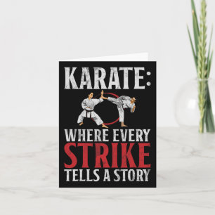 Karate Where Every Strike Tells A Story Karate Card