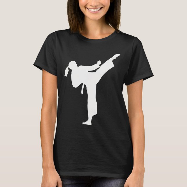 Karate Woman  T-Shirt (Front)