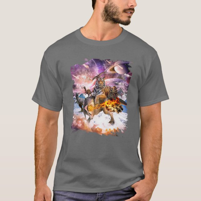 Karate Yin Yang Tiger Dragon T-Shirt (Front)