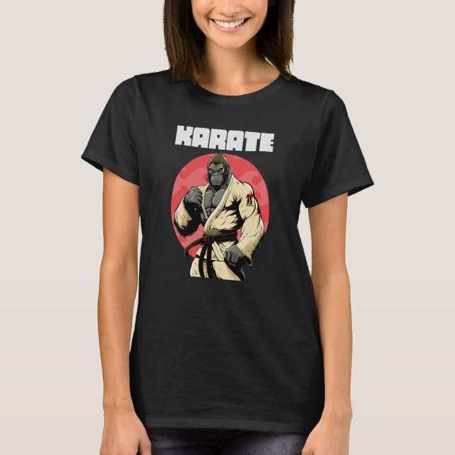 Karateka Karate Gorilla T-Shirt (Front)