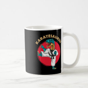 Karatesaurus Funny Karate Dinosaur Coffee Mug