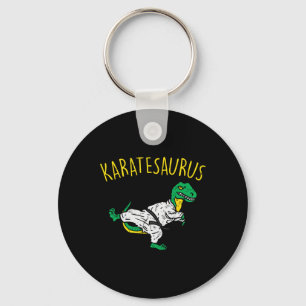 Karatesaurus Trex Karate Funny Dinosaur Martial Ar Key Ring