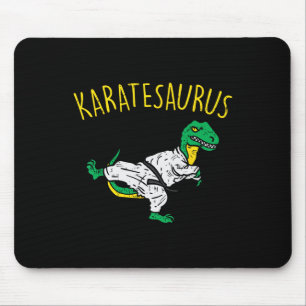 Karatesaurus Trex Karate Funny Dinosaur Martial Ar Mouse Pad
