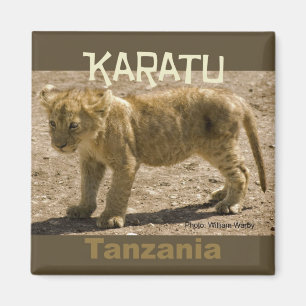 Karatu Tanzania Africa Fridge Magnet Lion Cub