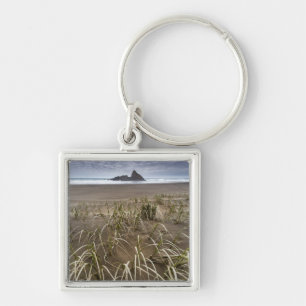 Karekare Beach Panatahi Island, West Coast Key Ring