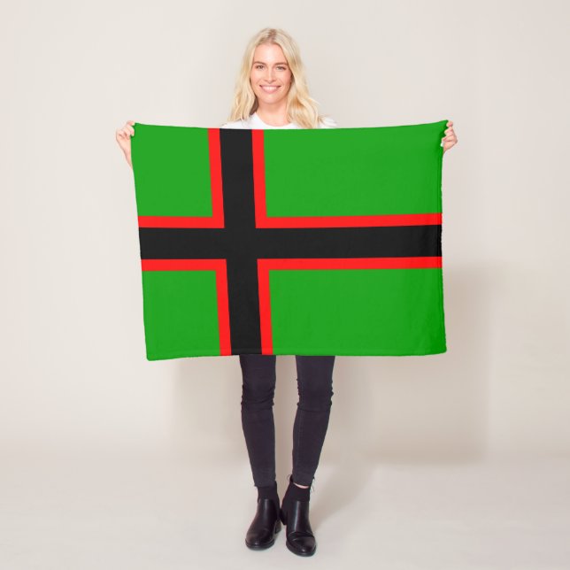 Karelia National Flag Fleece Blanket (In Situ)