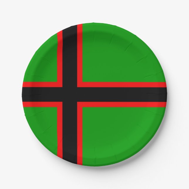 Karelia National Flag Paper Plate (Front)