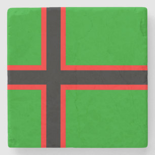 Karelia National Flag Stone Coaster