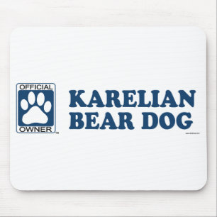 Karelian Bear Dog Blue Mouse Pad