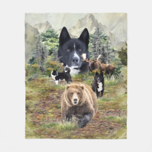 Karelian Bear Dog     Fleece Blanket