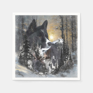 Karelian Bear Dog  Napkin