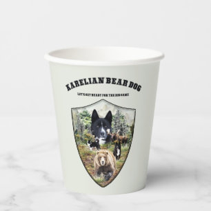 Karelian Bear Dog Paper Cups