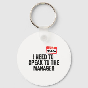 Karen Halloween Costume Funny Couples Matching Laz Key Ring