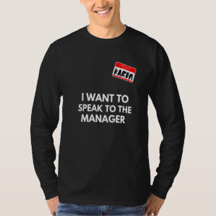 Karen I Want To Speak To The Manager  Halloween Co T-Shirt