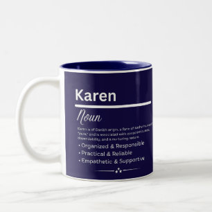 Karen Personalized Girl Name Meaning Coffee Mug