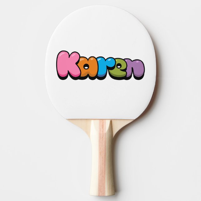 Karen Ping Pong Paddle (Front)
