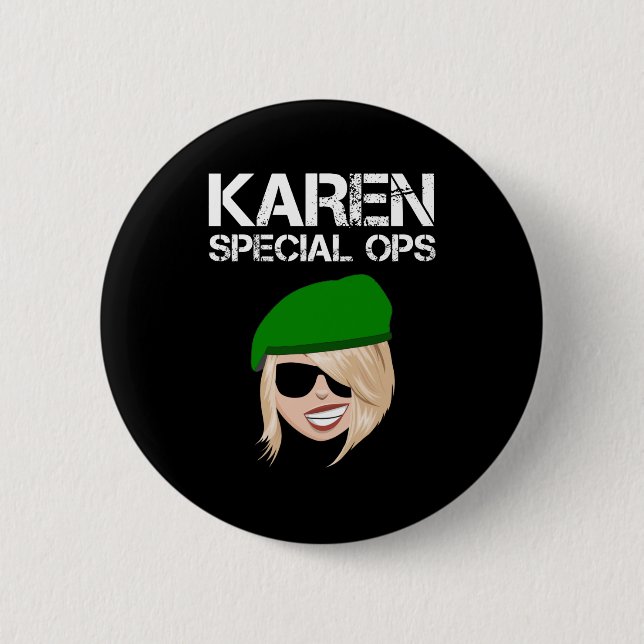 Karen Special Ops 6 Cm Round Badge (Front)