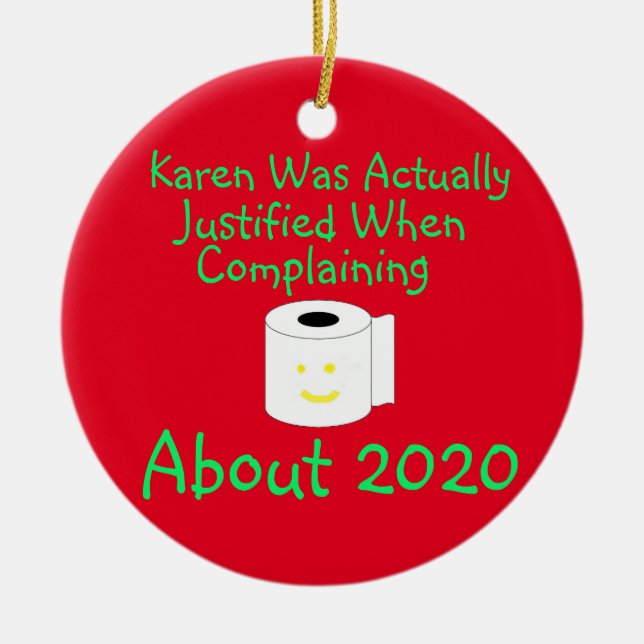 Karen was actually justified when complaining ceramic tree decoration (Front)