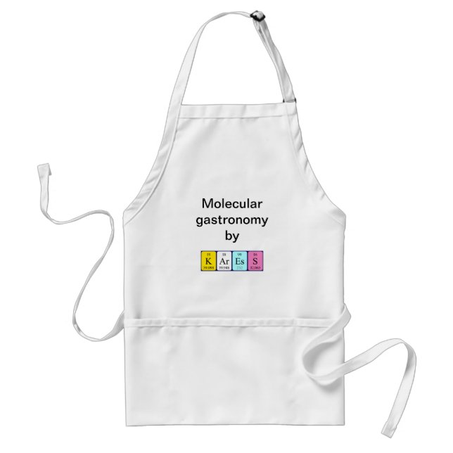 Karess periodic table name apron (Front)