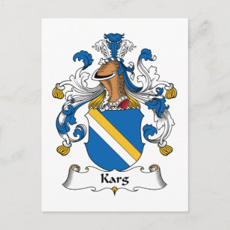 Karg Family Crest Postcard