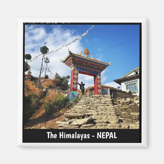 Karikola Monastery, Everest trail views - Nepal Magnet (Front)