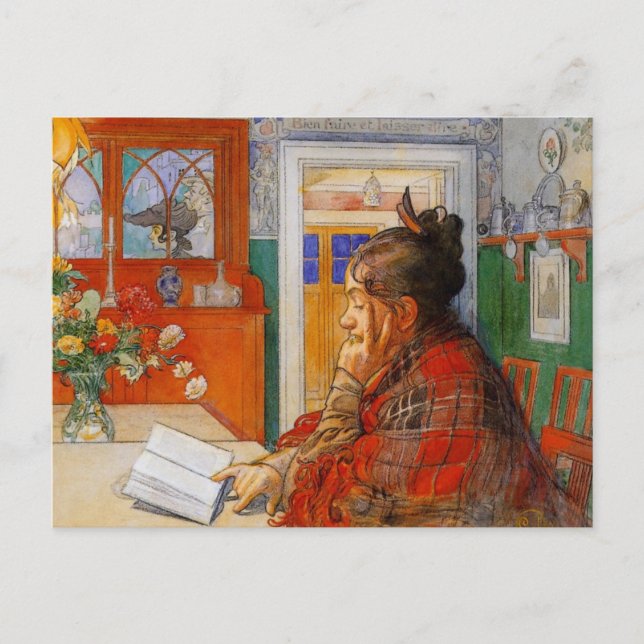 Karin Reading Postcard (Front)
