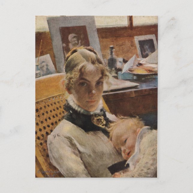 Karin with Baby Postcard (Front)