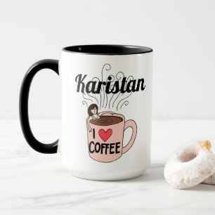 Karistan Loves Coffee Mug