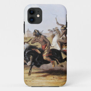 Karl Bodmer - Horse Racing of the Sioux Case-Mate iPhone Case