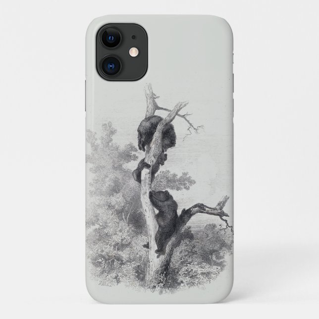 Karl Bodmer - Les Ours The Bears Case-Mate iPhone Case (Back)
