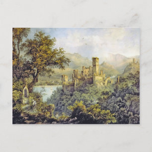 Karl Bodmer- Stolzenfels Castle,in Lahneck Castle Postcard