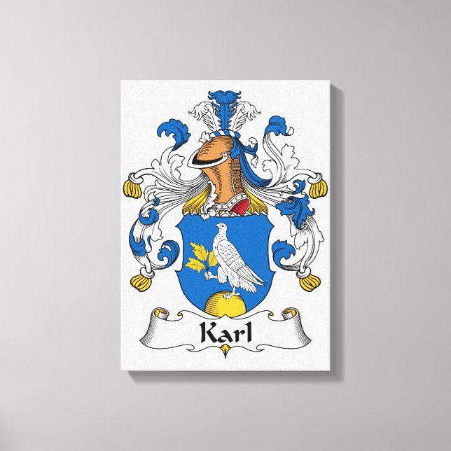 Karl Family Crest Canvas Print (Front)
