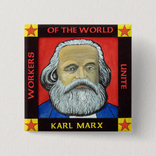 Karl MARX button badge