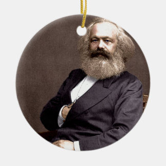 Karl Marx Ceramic Tree Decoration