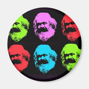 Karl Marx Collage Magnet