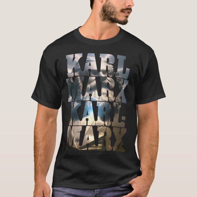 Karl Marx communist cool Marx T-Shirt (Front)