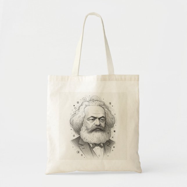 Karl Marx Portrait design Tote Bag (Front)