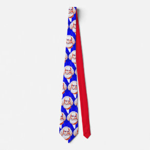 Karl Marx Portrait - Graphic Illustration Tie