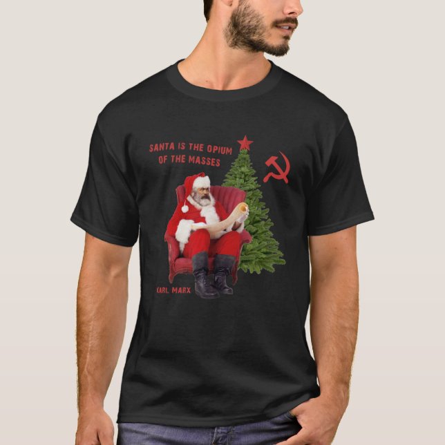 Karl Marx Santa 695 T-Shirt (Front)
