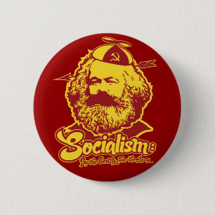 Karl Marx Socialism Button