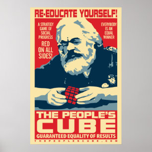Karl Marx - The People's Cube: OHP Poster