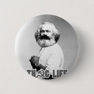 Karl Marx Thug Life 6 Cm Round Badge