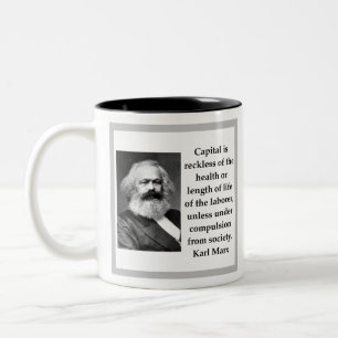 Karl Marx Two-Tone Coffee Mug