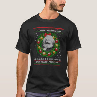 Karl Marx Ugly Christmas Sweater Seize the Means