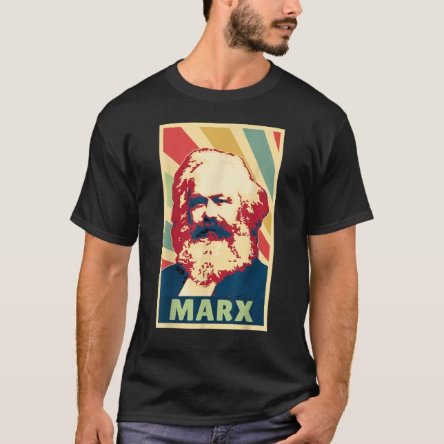 Karl Marx Vintage Colours T-Shirt (Front)